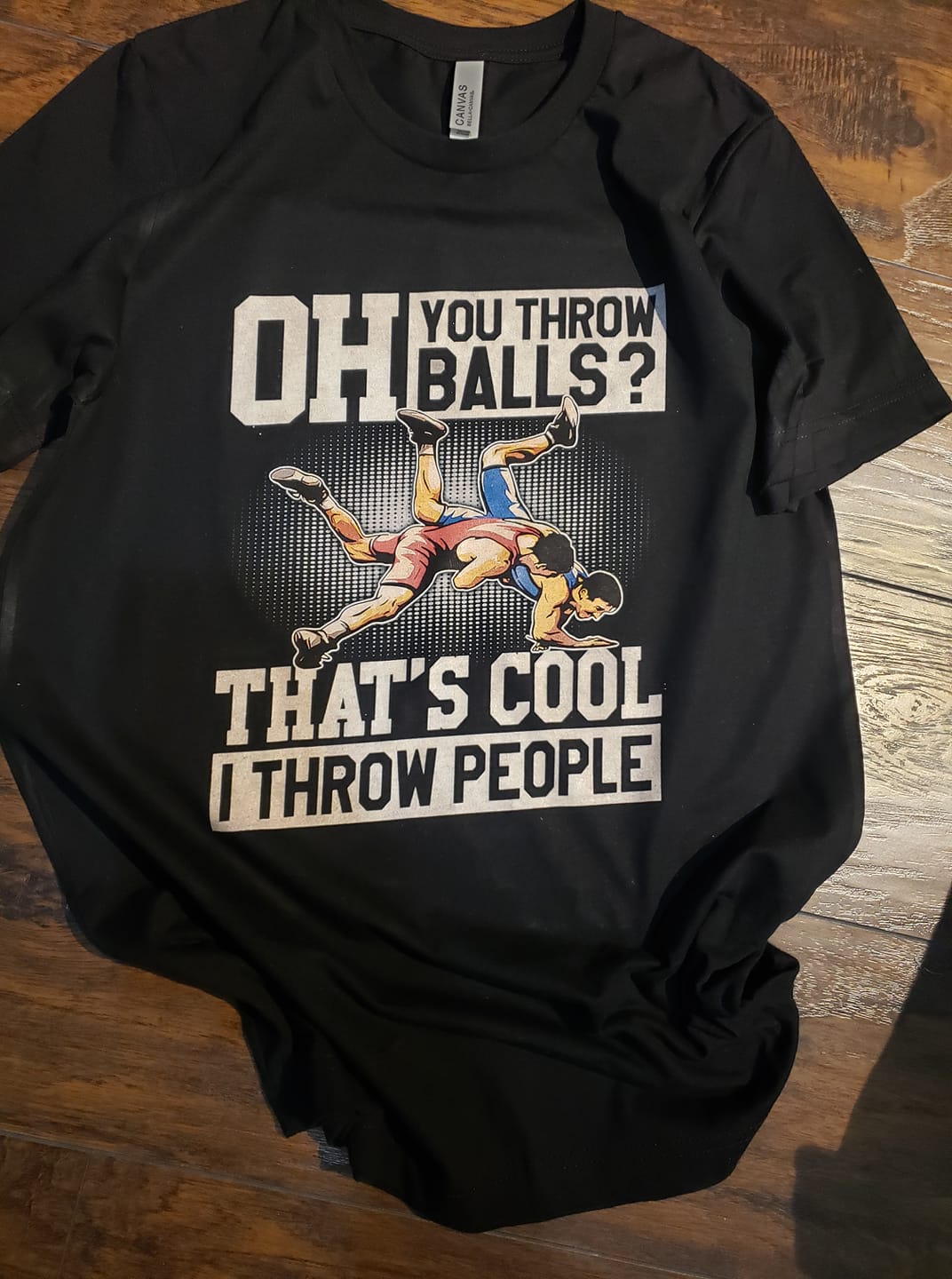Wrestling- oh you throw balls