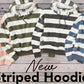 Womens striped hoodie
