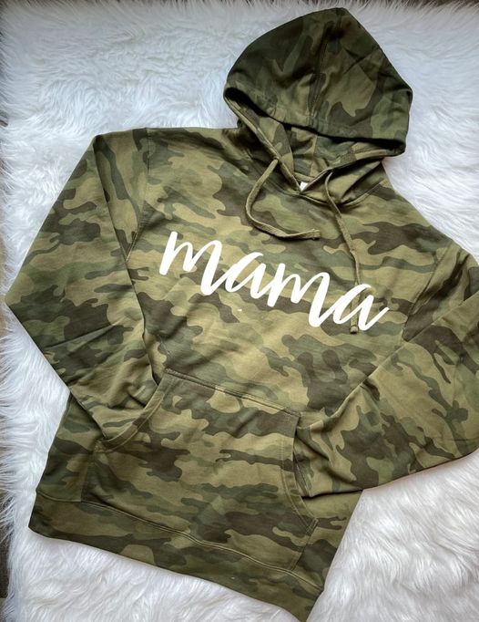 Camo mama hoodie