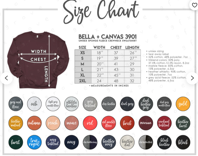 Bella Canvas sweatshirt and hoodie upgrade