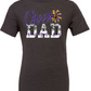 Camo Cheer Dad purple and gold