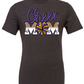 Leopard Cheer Mom purple and gold